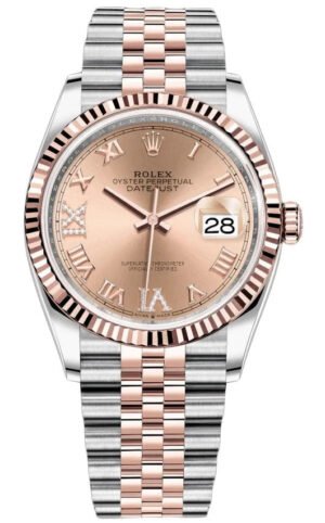 Rolex DateJust 36 Oyster Bracelet 36 mm Oystersteel and Everose gold (Ref# 126231)