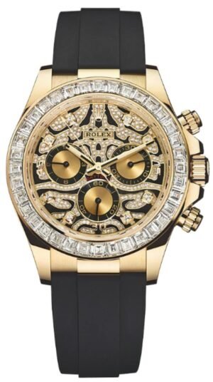 Rolex Daytona "Eye Of The Tiger" Black Oysterflex Strap 116588TBR