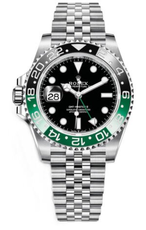 Rolex GMT-Master II With A Green And Black Bezel "SPRITE" (Reference # 126720VTNR)