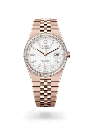 Rolex Land-Dweller 40 Everose Gold | White Honeycomb Dial (Ref 127385TBR)