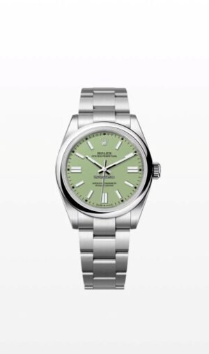 Rolex Oyster Perpetual 34 mm Pistachio Dial 124200
