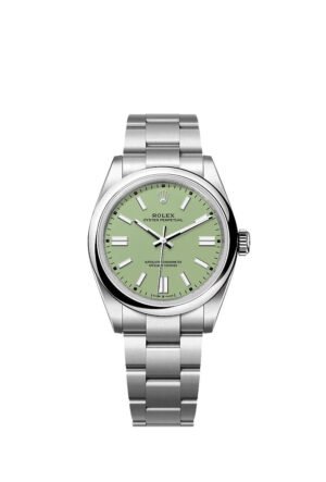 Rolex Oyster Perpetual New Release 2025 Oyster Perpetual Stainless Dial 41mm PISTACHIO (Ref# 134300)