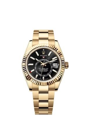 Rolex Sky-Dweller 336938 Yellow Gold Black Dial Oyster