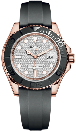 Rolex Yacht-Master 40 Rose Gold Pave Diamond Dial 126655