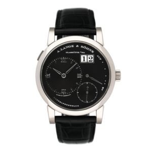 A. Lange & Sohne Grand Lange 1 117.028F mostrador preto Relógio Masculino Caixa e Documentos
