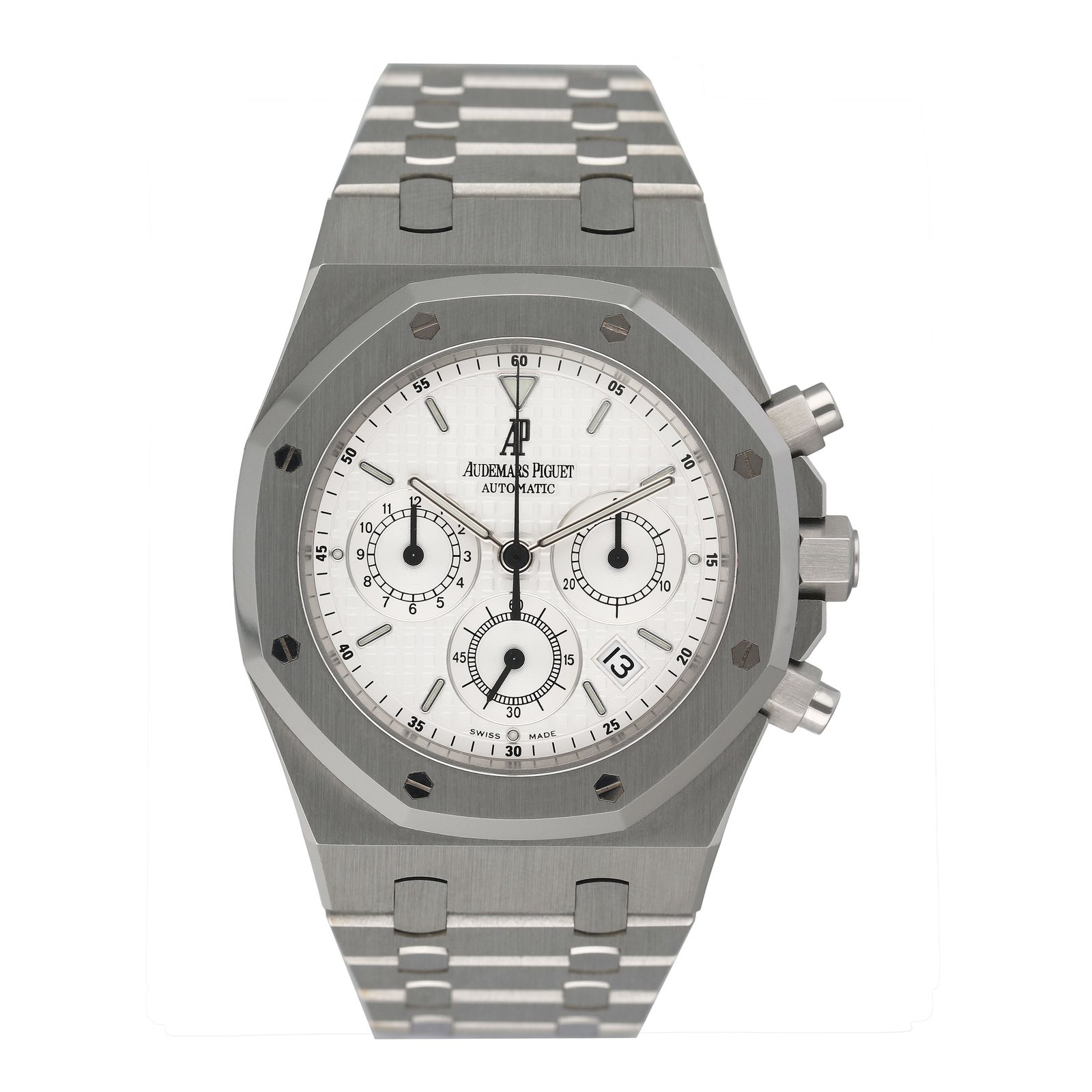 Audemars Piguet 26300ST mostrador branco Relógio Masculino