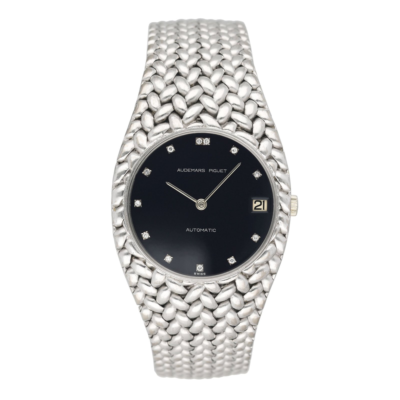 Audemars Piguet Cobra 5403BC Diamond mostrador preto Relógio