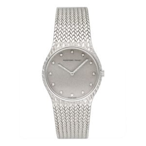 Audemars Piguet Cobra Diamond Silver Shimmer Dial Relógio Feminino