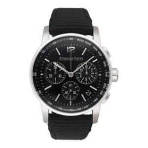 Audemars Piguet Code 11.59 26393BC mostrador preto Relógio Masculino Caixa e Documentos