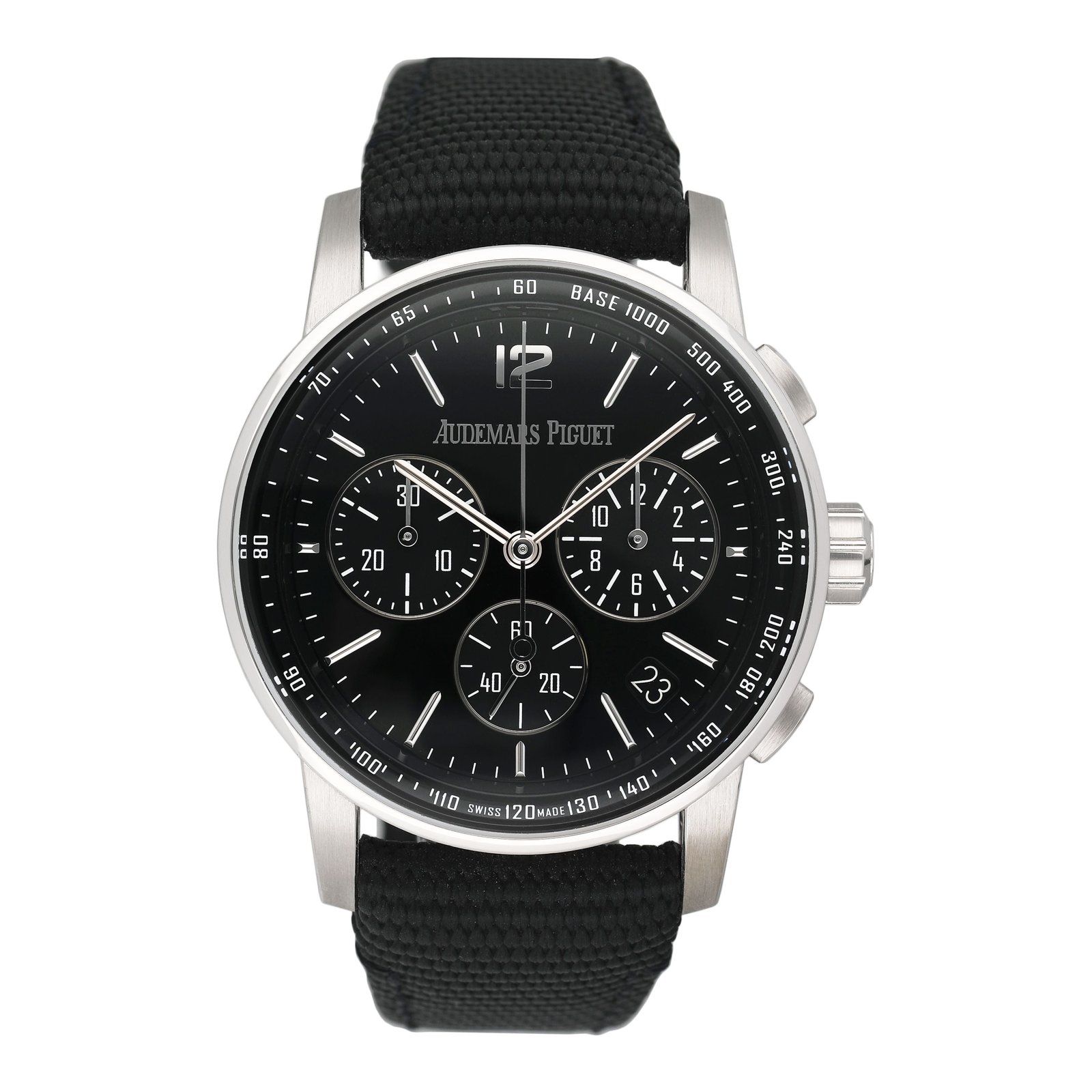 Audemars Piguet Code 11.59 26393BC mostrador preto Relógio Masculino Caixa e Documentos