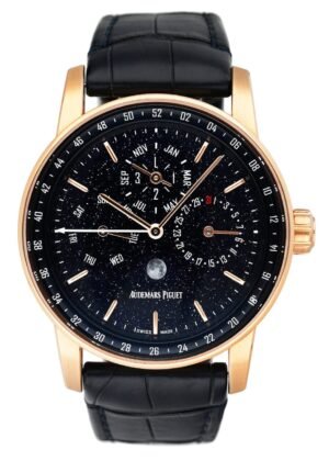 Audemars Piguet Code 11.59 26394OR mostrador azul Relógio Masculino Caixa e Documentos