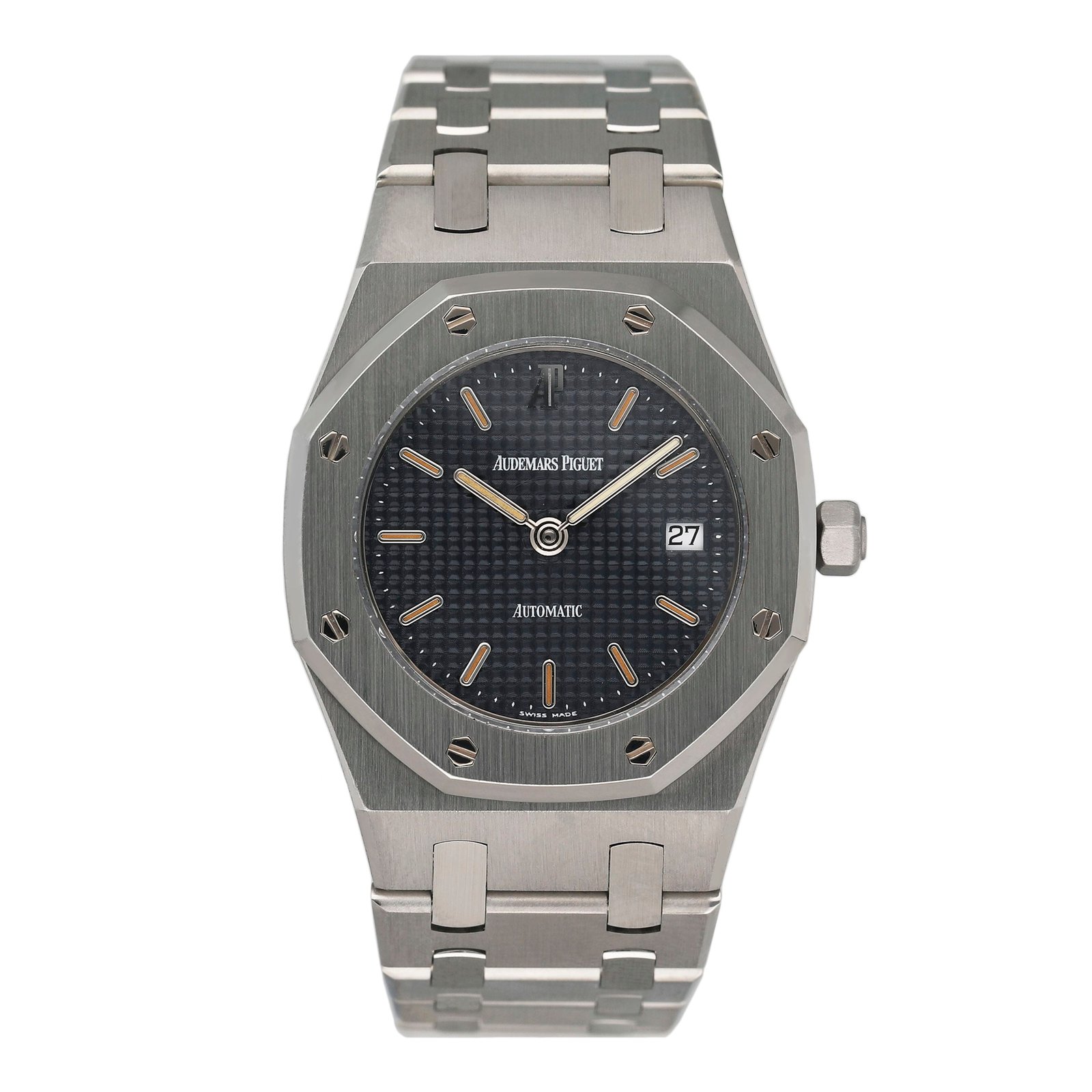 Audemars Piguet Royal Oak 14470ST mostrador azul Relógio Feminino