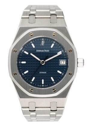 Audemars Piguet Royal Oak 14790ST mostrador azul Relógio Masculino