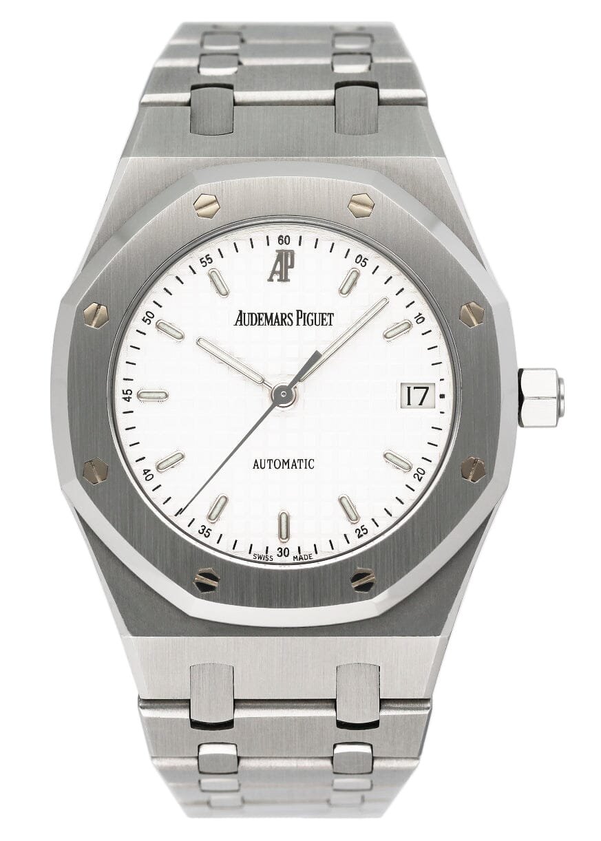 Audemars Piguet Royal Oak 14790ST mostrador branco Relógio Masculino