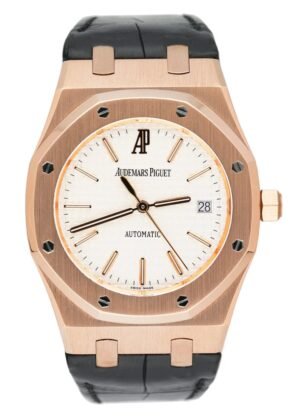 Audemars Piguet Royal Oak 15300OR mostrador branco Relógio Masculino