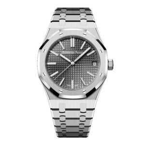 Audemars Piguet Royal Oak 15510ST mostrador cinza Relógio Masculino Caixa e Documentos