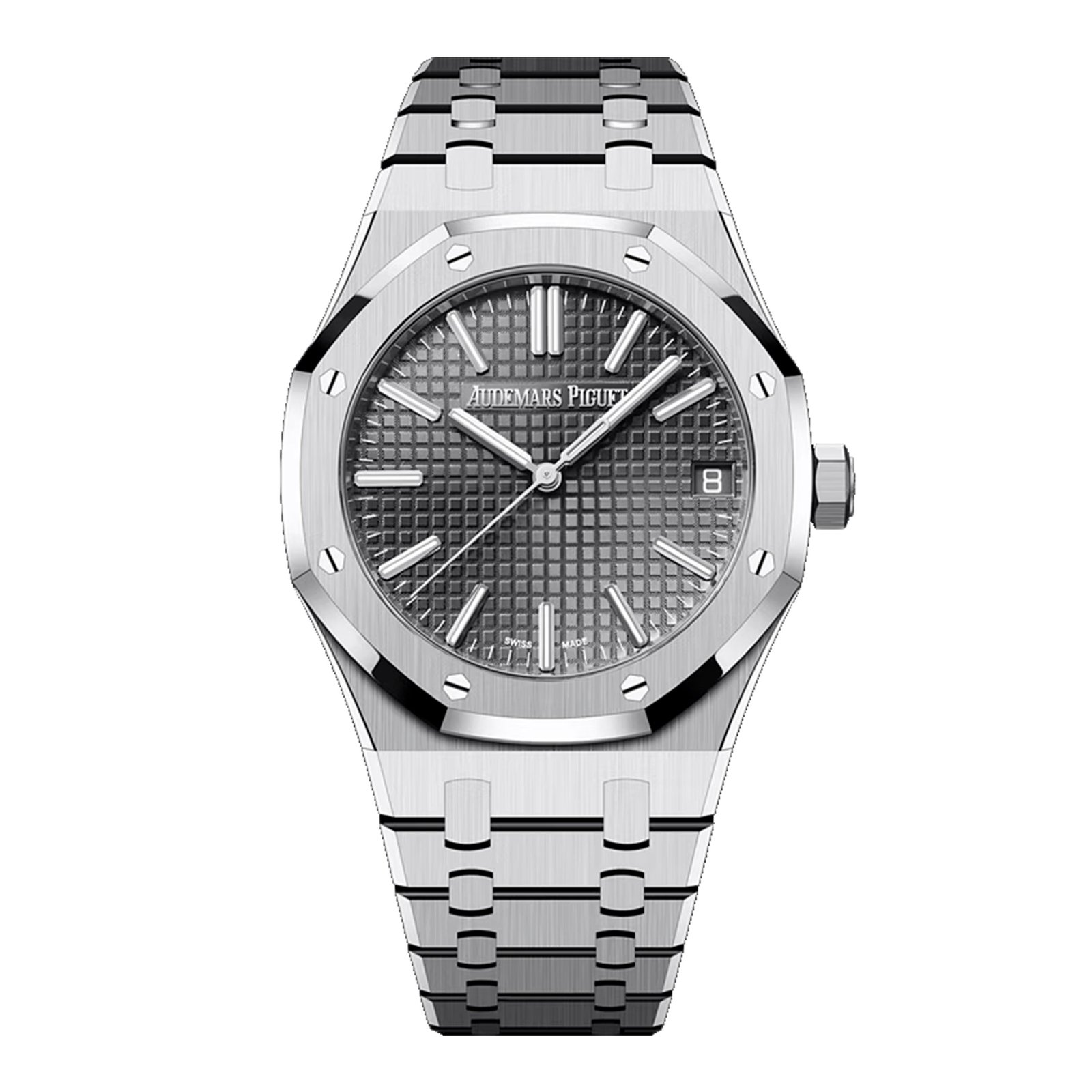 Audemars Piguet Royal Oak 15510ST mostrador cinza Relógio Masculino Caixa e Documentos