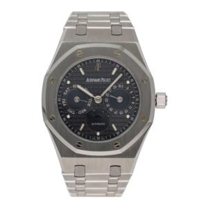 Audemars Piguet Royal Oak 25594ST mostrador azul Moonphase Relógio Masculino
