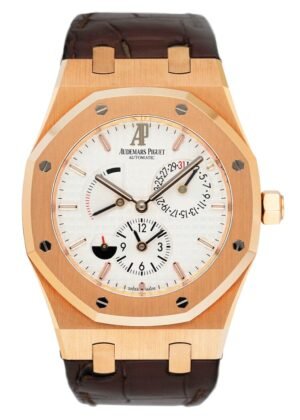Audemars Piguet Royal Oak 26120OR duplo fuso horário (Dual Time) Relógio Masculino Caixa e Documentos