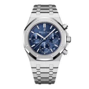 Audemars Piguet Royal Oak 26239BC mostrador azul Relógio Masculino Caixa e Documentos