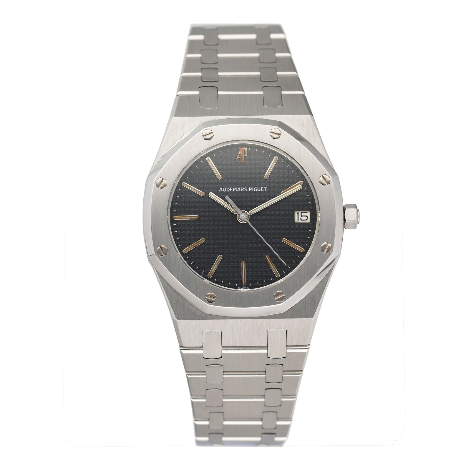 Audemars Piguet Royal Oak 56023ST mostrador azul Relógio Masculino
