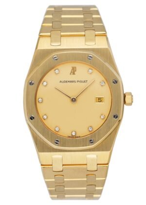 Audemars Piguet Royal Oak 56175BA Diamond mostrador champagne Relógio Feminino