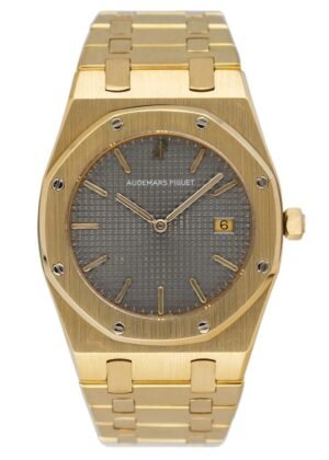 Audemars Piguet Royal Oak 56175BA mostrador cinza 18k ouro amarelo Relógio Feminino