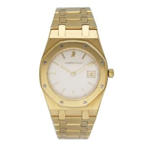 Audemars Piguet Royal Oak 56175BA Off-mostrador branco 18k ouro amarelo Relógio Feminino