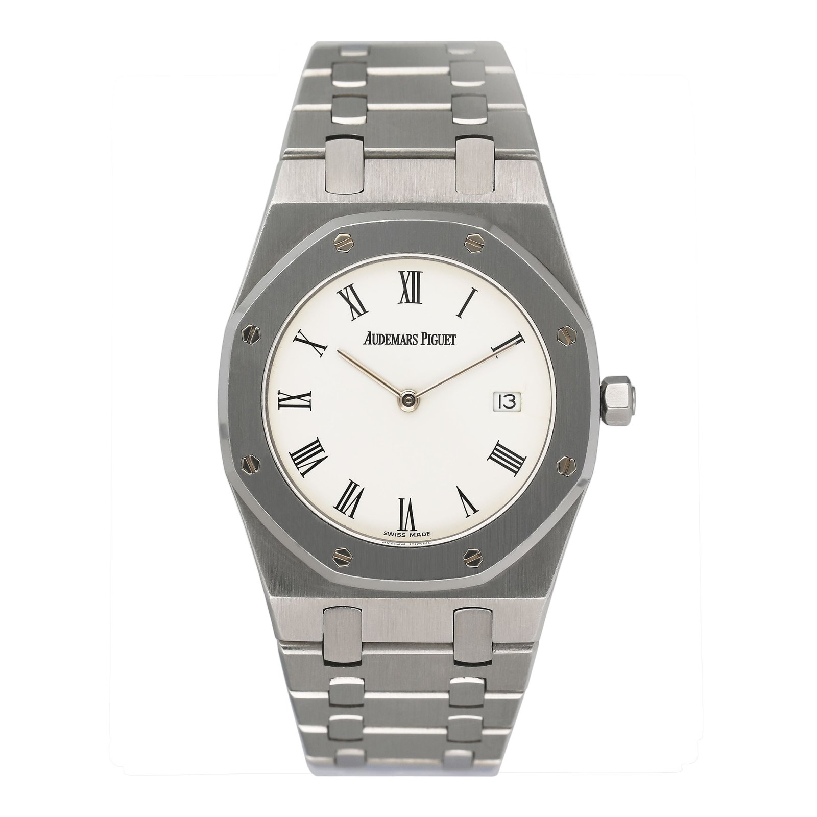Audemars Piguet Royal Oak 56175ST Porcelain Dial Steel Relógio Feminino
