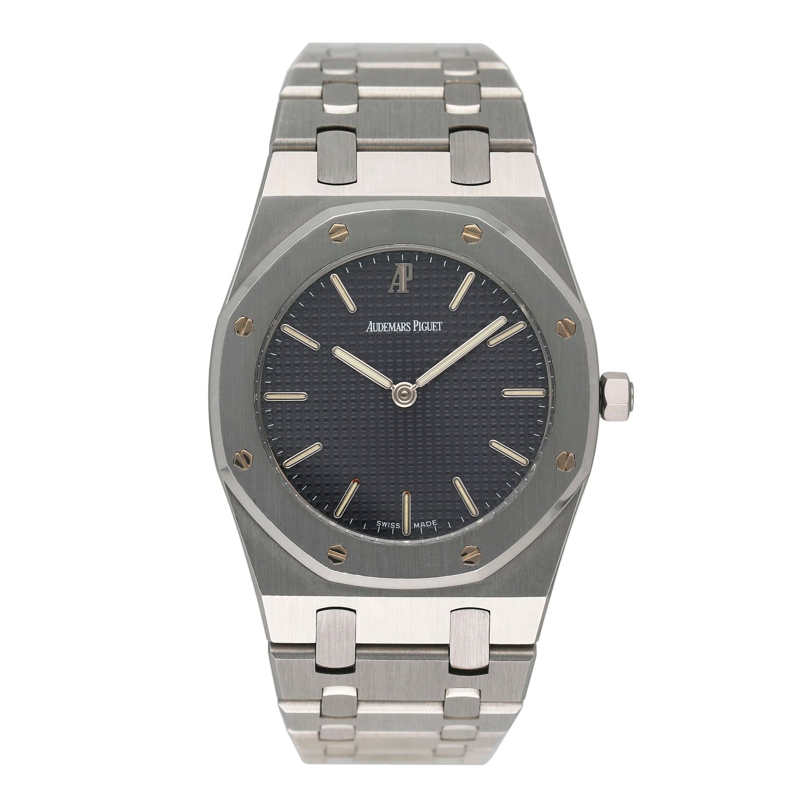 Audemars Piguet Royal Oak 56303ST mostrador azul Relógio Feminino
