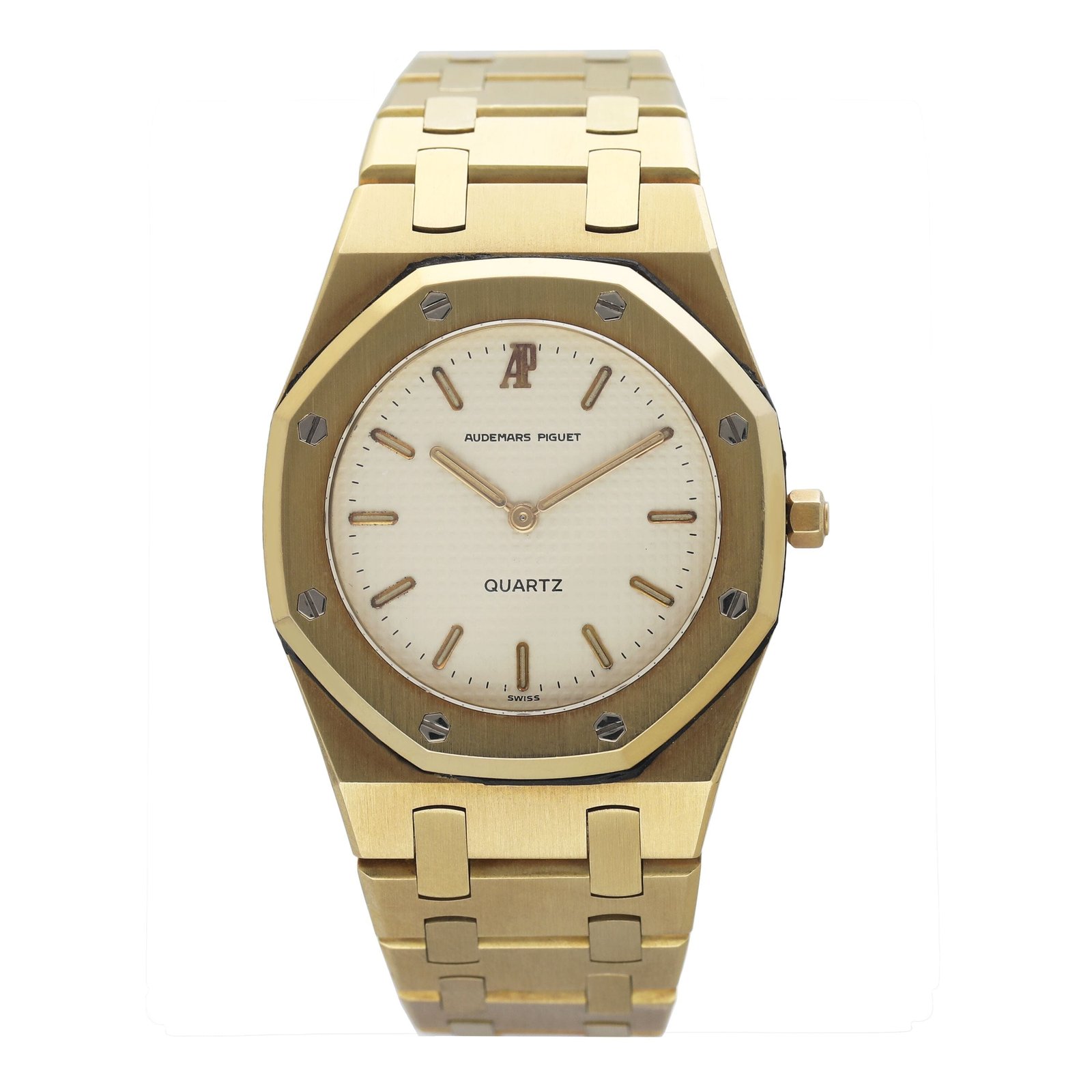 Audemars Piguet Royal Oak 6008BA Cream 18k ouro amarelo Relógio Feminino