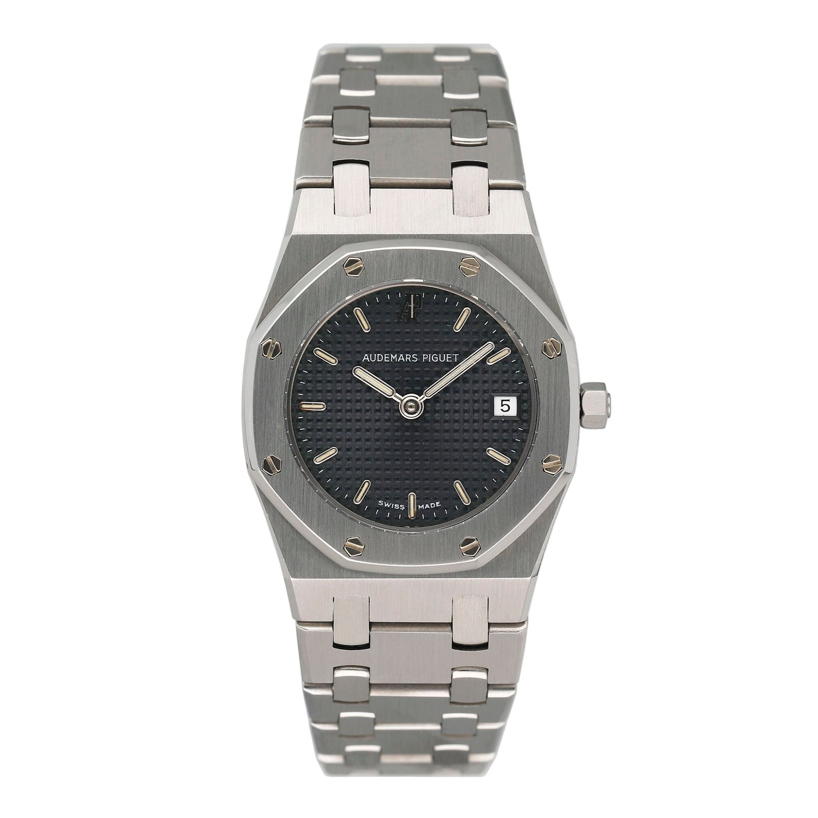 Audemars Piguet Royal Oak 66270ST mostrador azul Relógio Feminino