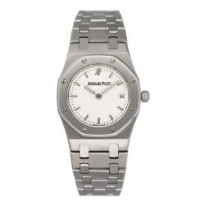 Audemars Piguet Royal Oak 66270ST mostrador branco Relógio Feminino