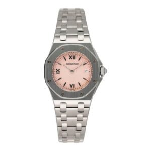 Audemars Piguet Royal Oak 67150ST Pink Dial Relógio Feminino