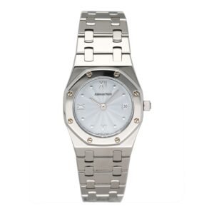 Audemars Piguet Royal Oak 67470ST Ice mostrador azul Relógio Feminino