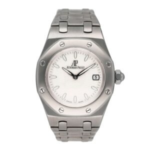 Audemars Piguet Royal Oak 67600ST mostrador branco Relógio Feminino