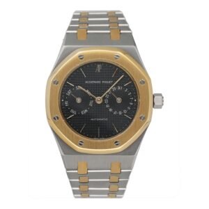 Audemars Piguet Royal Oak Day-Date "OWL" 25572SA mostrador preto Relógio Masculino