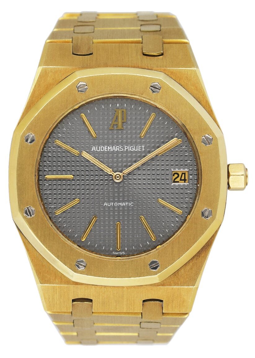Audemars Piguet Royal Oak Jumbo 5402BA mostrador cinza Relógio Masculino