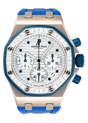 Audemars Piguet Royal Oak Offshore 25986CK Diamond mostrador preto Relógio Feminino With Archives