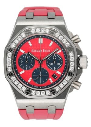 Audemars Piguet Royal Oak Offshore 26231ST Diamond Pink Dial Relógio Feminino