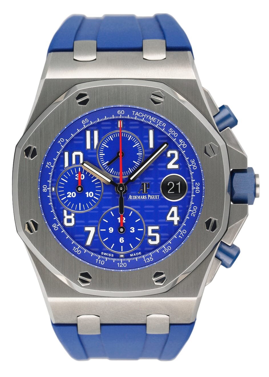 Audemars Piguet Royal Oak Offshore 26470ST Blue Indigo Dial Relógio Masculino com Documentos