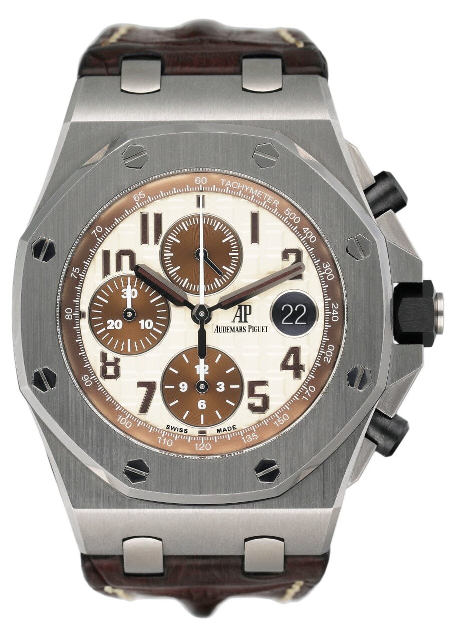 Audemars Piguet Royal Oak Offshore 26470ST Safari Relógio Masculino Caixa e Documentos