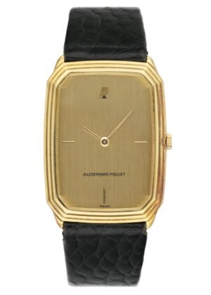 Audemars Piguet Vintage BA 4040 mostrador champagne 18k ouro amarelo Relógio Masculino com Documentos