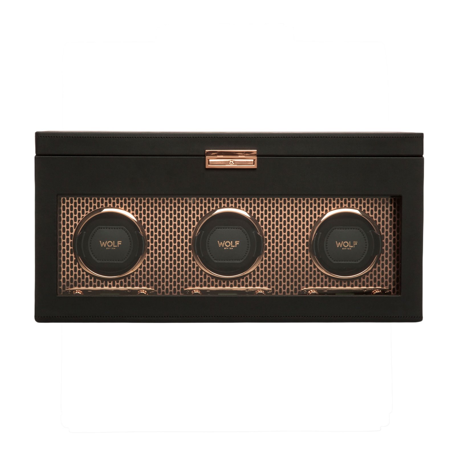 Axis Triple Relógio Winder With Storage - Copper