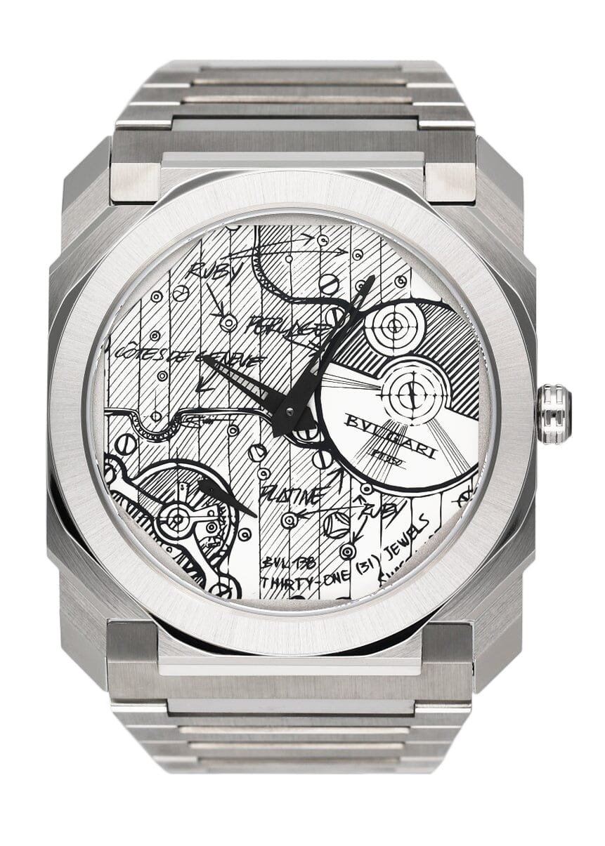 Bulgari Octo Finissimo Sketch 104163 Relógio Masculino Caixa e Documentos