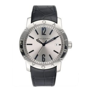 Bvlgari Solotempo BB 39 S mostrador prata  Steel Relógio Feminino Caixa e Documentos
