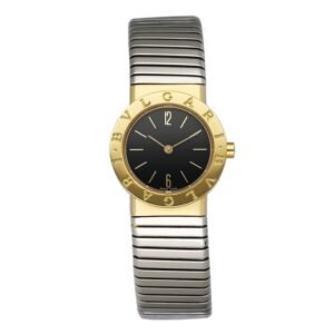 Bvlgari Tubogas BB 26 2T 18k Yellow & ouro branco Relógio Feminino