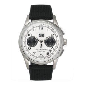 Carl F.Bucherer Heritage BiCompax Annual 00.10803.08.12.01 Relógio Masculino Caixa e Documentos