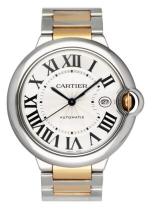 Cartier Ballon Bleu W2BB0022 SilverDial Relógio Masculino Caixa e Documentos