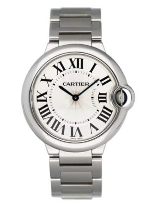 Cartier Ballon Bleu W69011Z4 aço inoxidável Relógio Caixa e Documentos